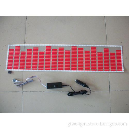 Red Equalizer Sticker for Car Window